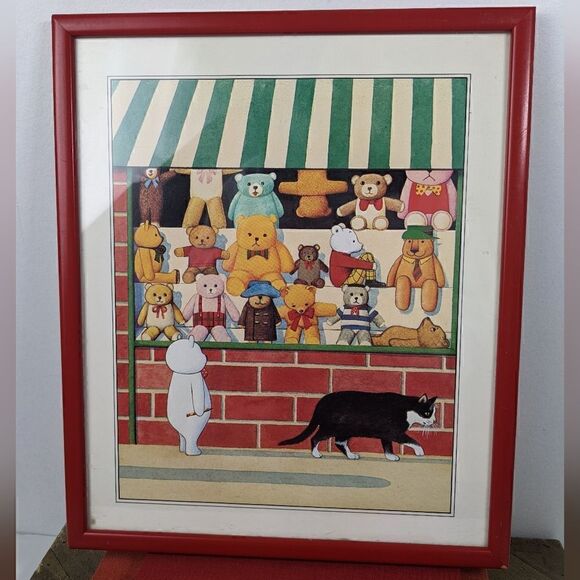 Anthony Browne Bear Hunt Framed print - bear goes to town - Picture 1 of 7